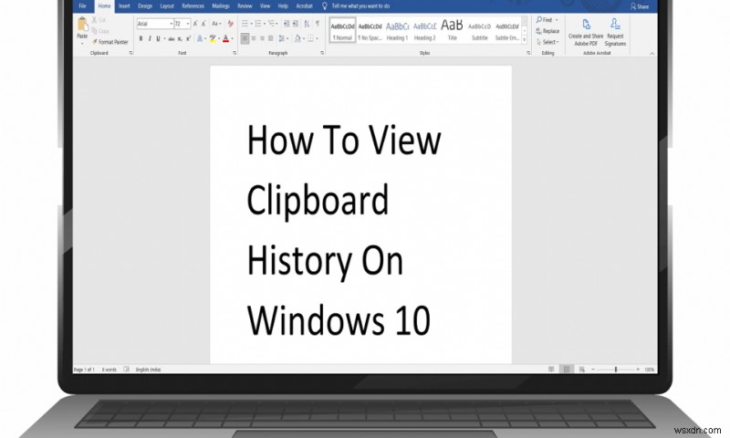 Windows 10 でクリップボードの履歴を表示する方法