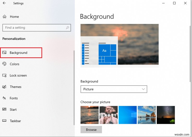 Windows 10 で黒いデスクトップの背景を修正する 