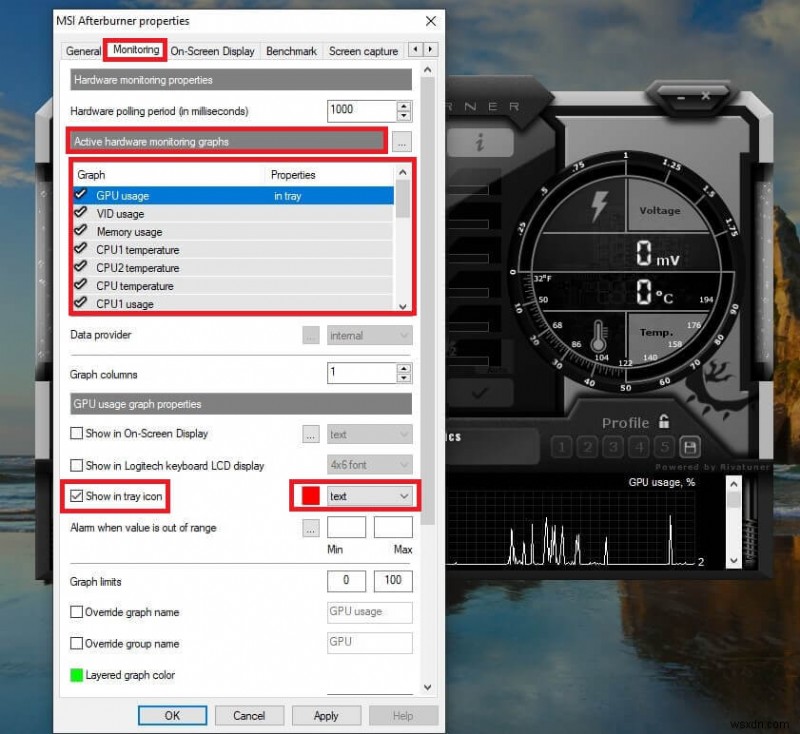 タスクバーに CPU と GPU の温度を表示する方法 