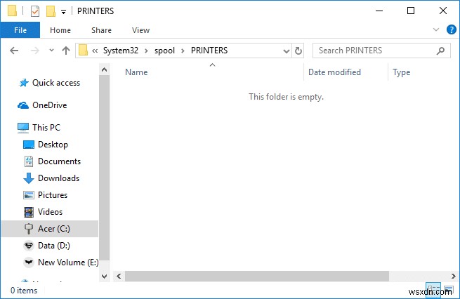 Windows 10 で印刷キューをクリアする方法 