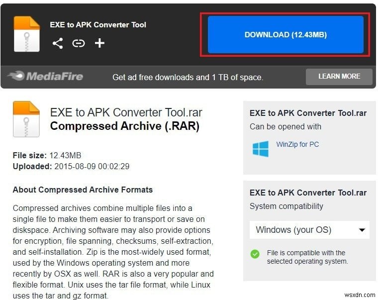 EXE を APK に変換する方法