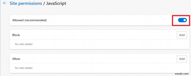 ブラウザで JavaScript を有効または無効にする方法