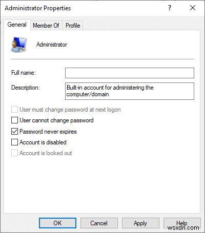 Windows 10 で管理者アカウントを有効または無効にする方法 