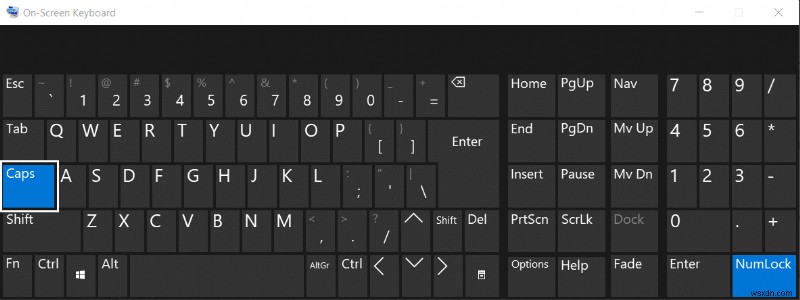Windows 10 でスタックする Caps Lock を修正する