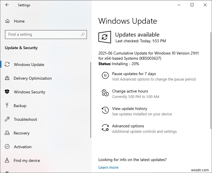 Windows Update エラー 0x80070005 を修正する