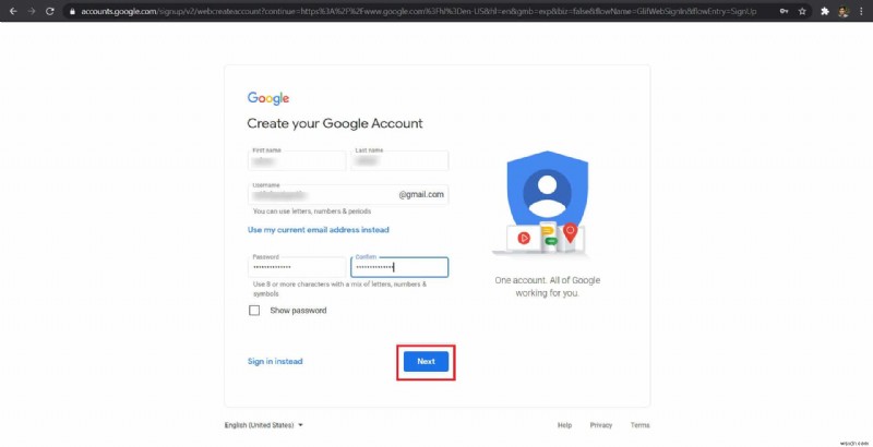 電話番号認証なしで Gmail アカウントを作成する方法