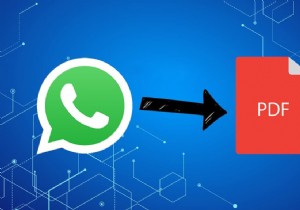 WhatsApp チャットを PDF としてエクスポートする方法