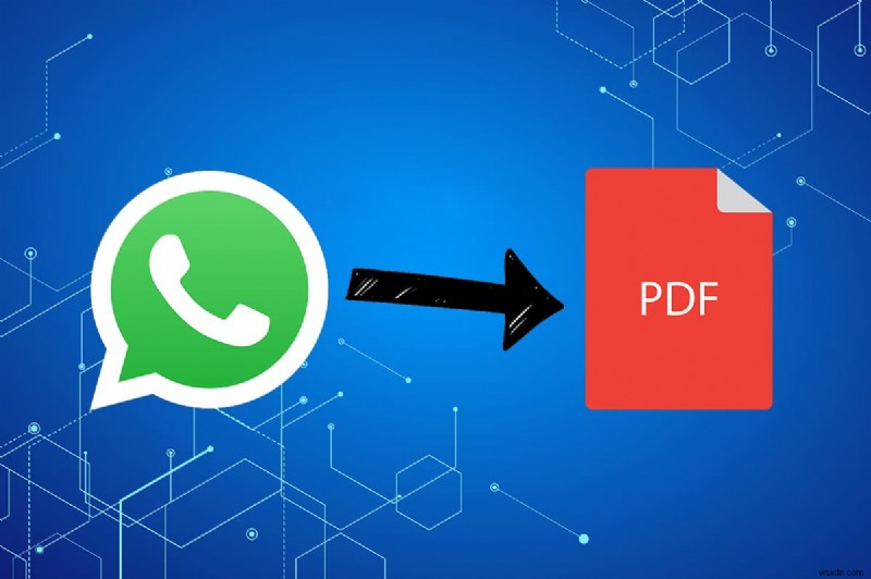 WhatsApp チャットを PDF としてエクスポートする方法