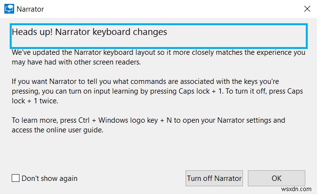 Windows 10 でナレーターの音声をオフにする方法