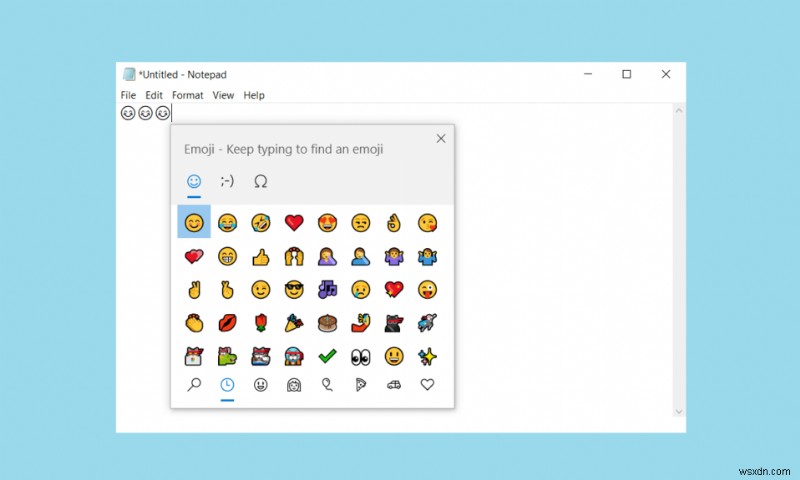 Windows 10で絵文字を使用する方法 