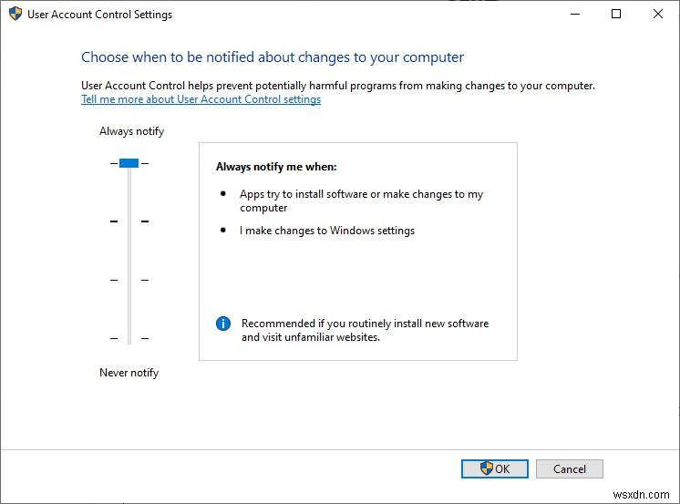 Windows システムでユーザー アカウント制御を有効にする方法 