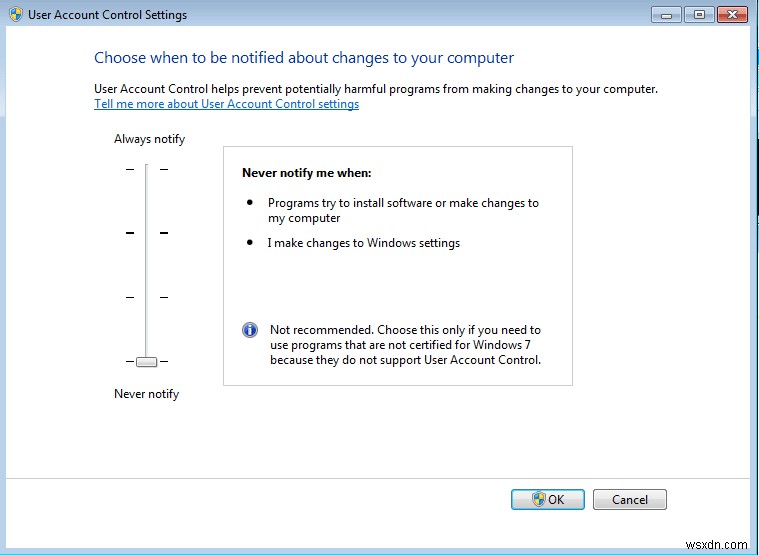 Windows システムでユーザー アカウント制御を有効にする方法 
