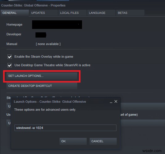 Steam ゲームをウィンドウ モードで開く方法 