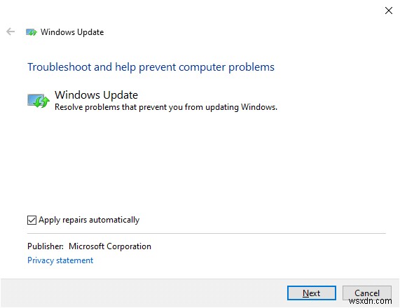 Windows 10 Update のスタックまたはフリーズを修正する 