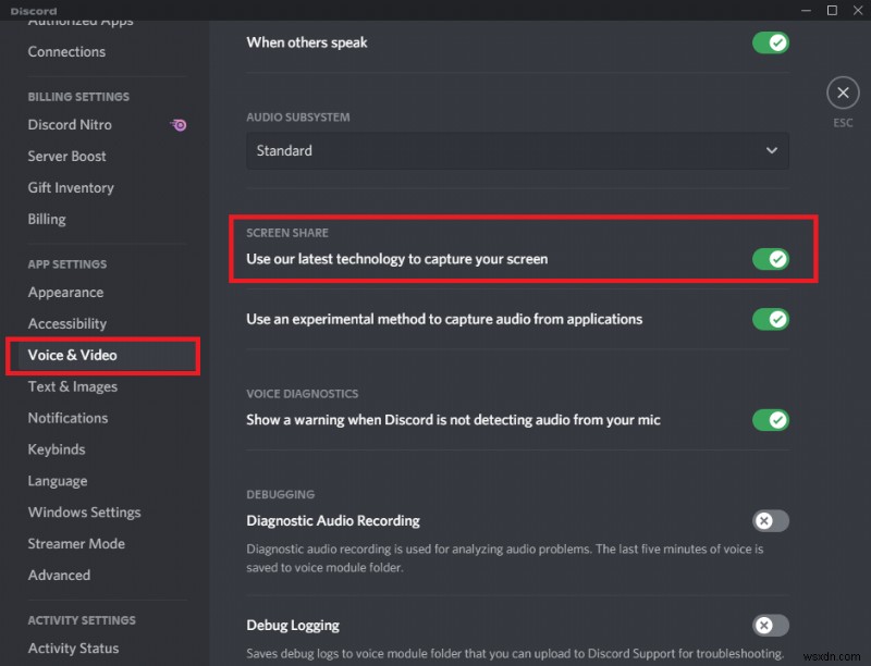 Discord Go Liveが表示されない問題を修正 