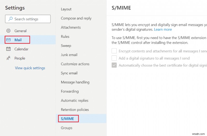 S/MIME コントロールが利用できないため、コンテンツを表示できない問題を修正 