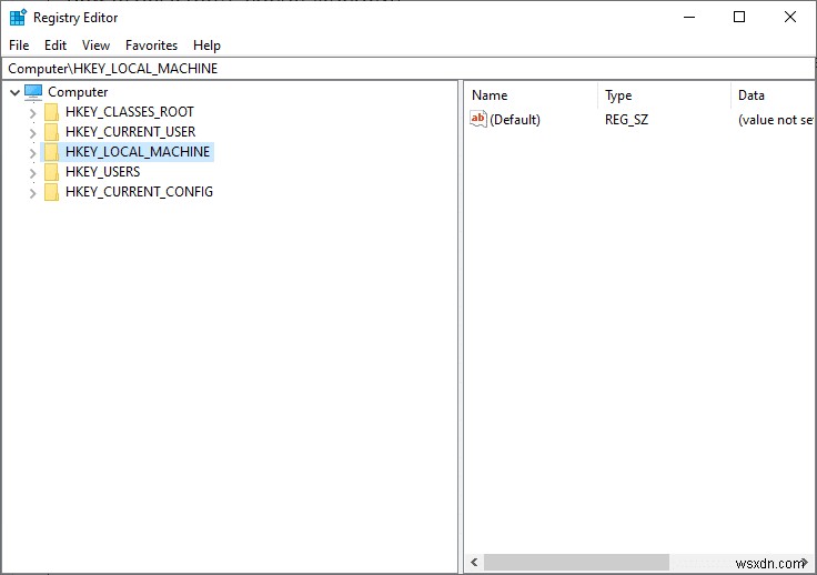 HKEY_LOCAL_MACHINE とは何ですか? 