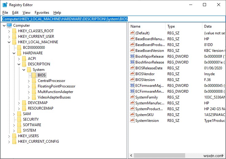 HKEY_LOCAL_MACHINE とは何ですか? 