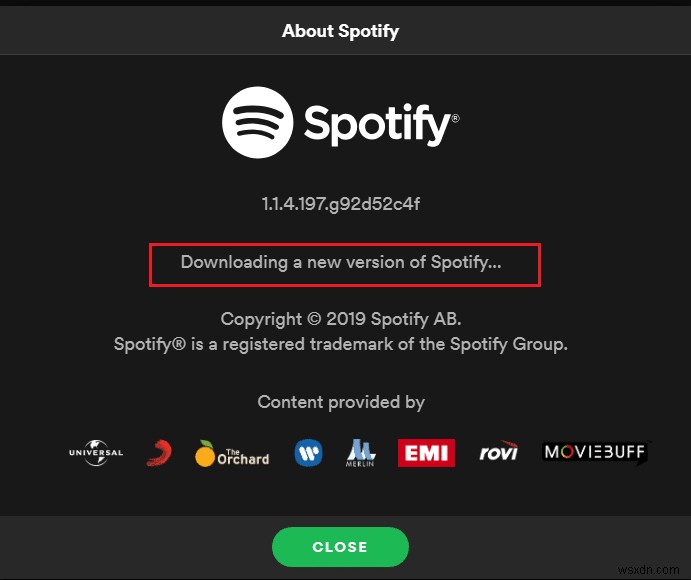 Windows 10 で Spotify が開かない問題を修正