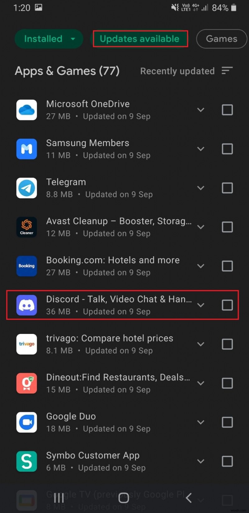 Discord の更新方法