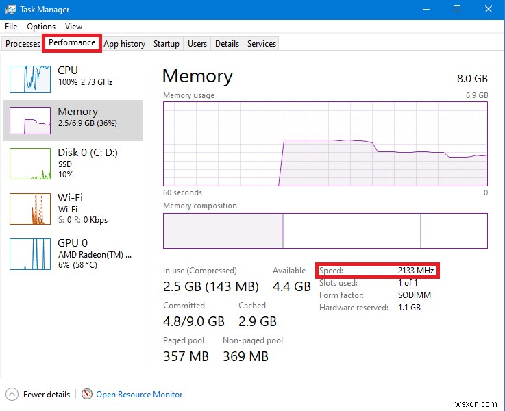 Windows 10 で RAM タイプを確認する方法