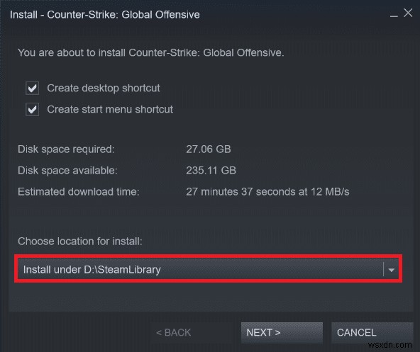 Steam ゲームはどこにインストールされていますか?