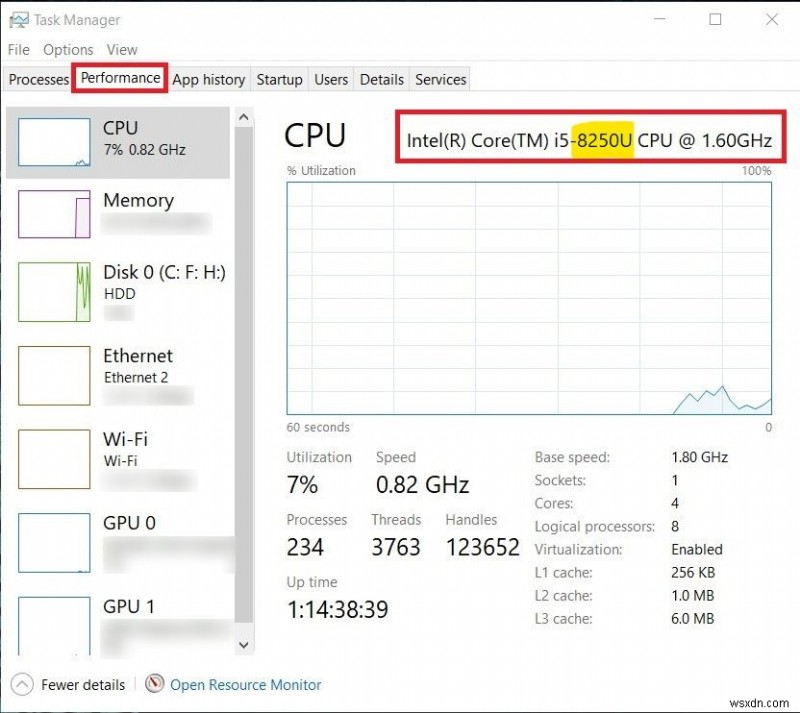 ラップトップの Intel プロセッサの世代を確認する方法