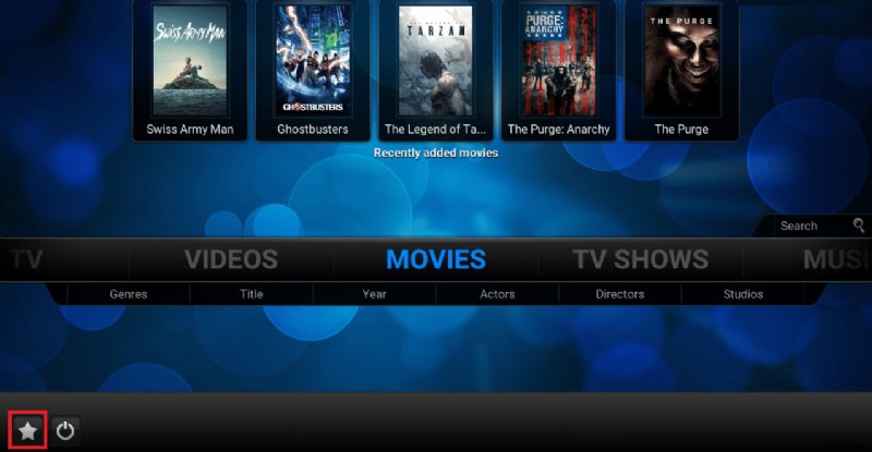 Kodi でお気に入りを追加する方法