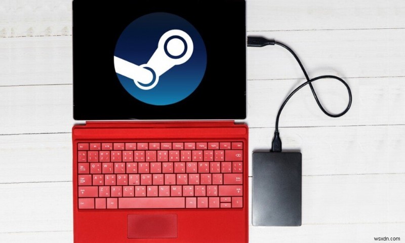 外付けハードドライブに Steam ゲームをダウンロードする方法 