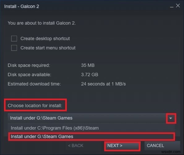 外付けハードドライブに Steam ゲームをダウンロードする方法 