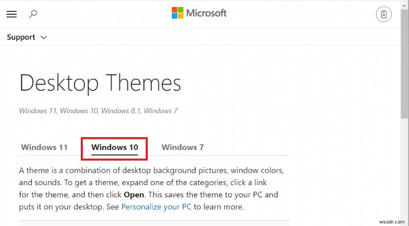Windows 10 のテーマをダウンロードする方法