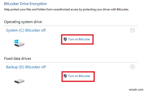 Windows 10 で BitLocker を無効にする方法 