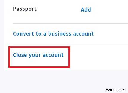 PayPal アカウントを削除する方法