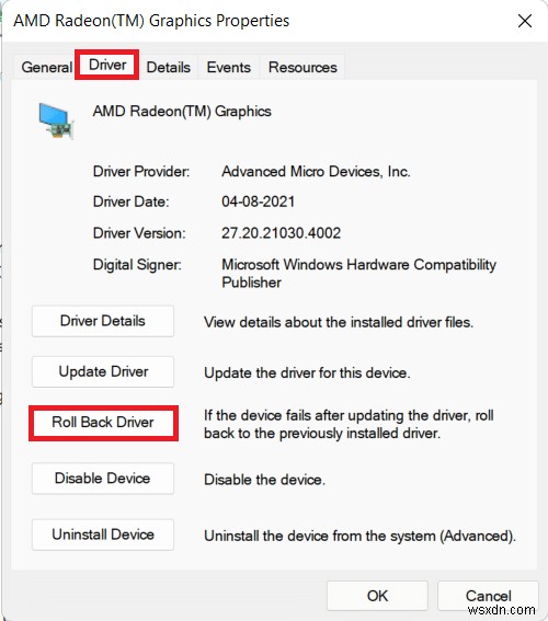 Windows 11 でドライバーの更新をロールバックする方法 
