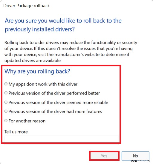 Windows 11 でドライバーの更新をロールバックする方法 