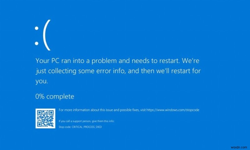 Windows 11で重大なプロセスが停止したエラーを修正 