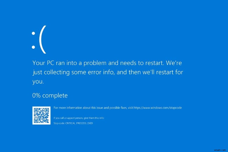 Windows 11で重大なプロセスが停止したエラーを修正 
