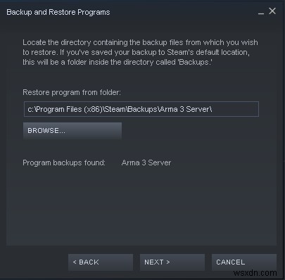 Steam ゲームをバックアップする方法 