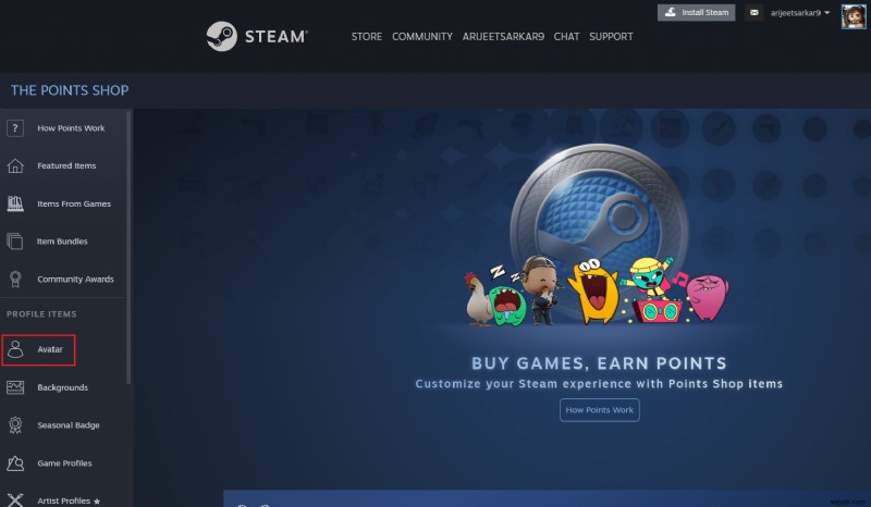 Steam プロフィール画像を変更する方法 