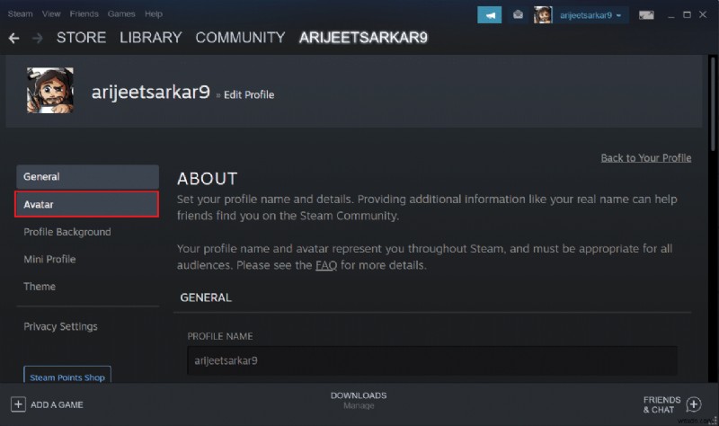 Steam プロフィール画像を変更する方法 