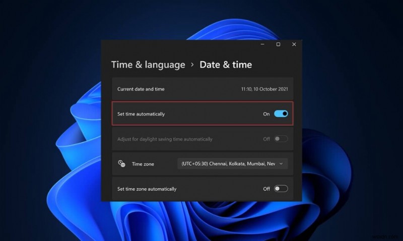 Windows 11 で時刻を同期する方法 