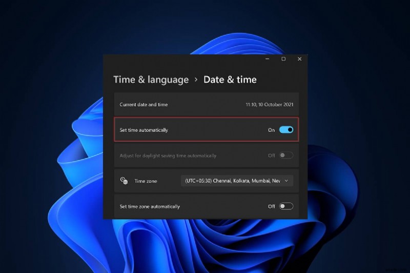 Windows 11 で時刻を同期する方法 