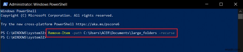 PowerShell でフォルダーとサブフォルダーを削除する方法 