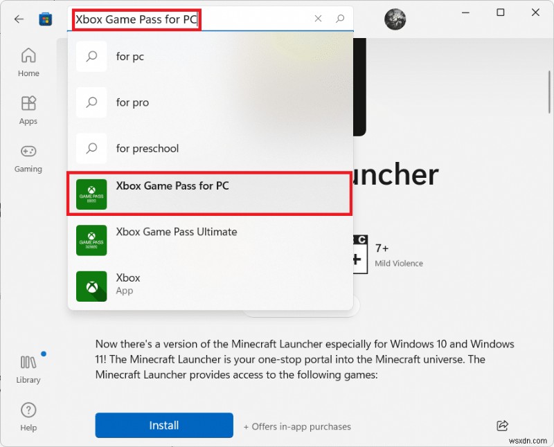 Windows 11 で Minecraft をダウンロードしてインストールする方法 