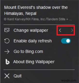 Windows 11 用の Bing 壁紙をダウンロードしてインストールする方法