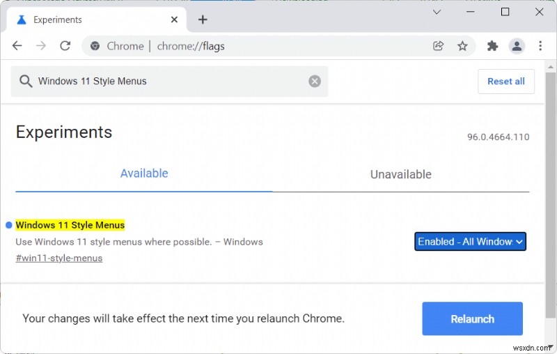 Chrome で Windows 11 UI スタイルを有効にする方法