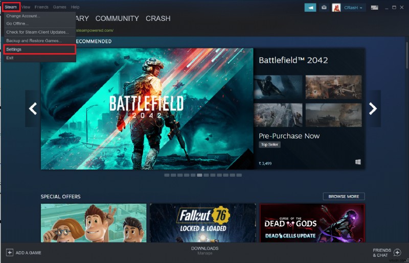 Windows 10 で Steam オーバーレイを無効にする方法