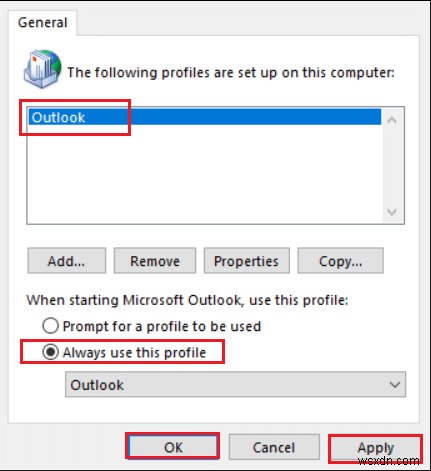 Windows 10でOutlookアプリが開かない問題を修正 