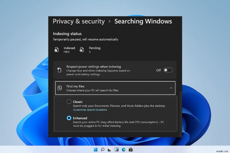 Windows 11 で検索インデックスを無効にする方法 