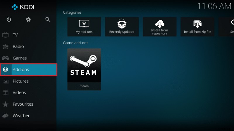 Kodi から Steam ゲームをプレイする方法